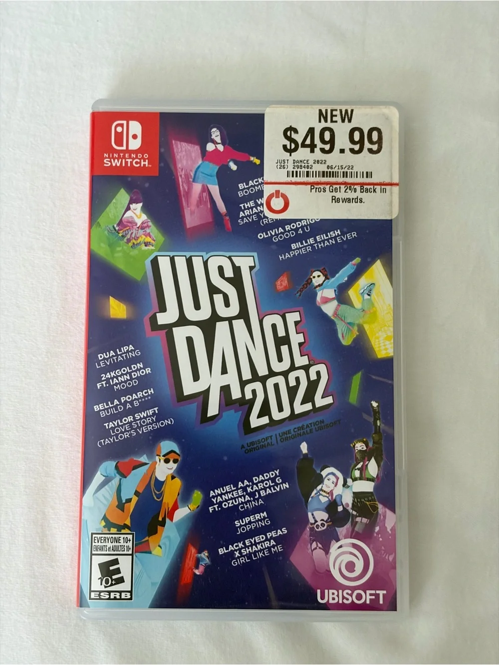 Just Dance 2022 Nintendo Switch Game - Purple